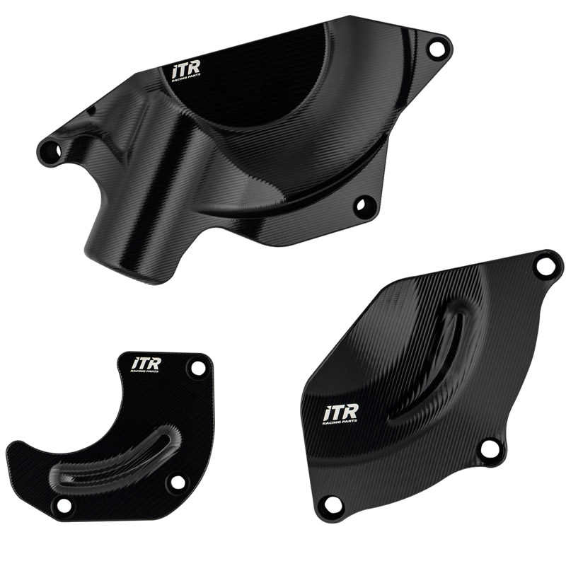 Kit de protectores de motor metálicos en aluminio ITR. Yamaha R6 0620