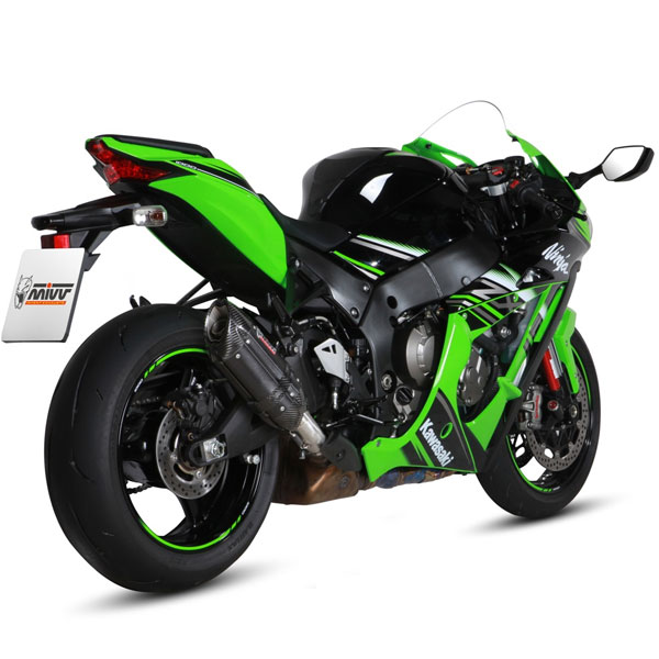 escape mivv sport slip-on suono negro kawasaki zx-10r 16-24