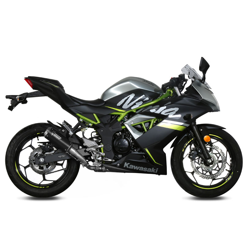 Escape MK3 acero negro Kawasaki Z-ninja 125 19-24