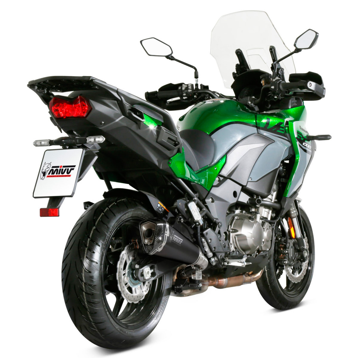 Escape Delta Race acero negro Kawasaki Versys 1000 19-24