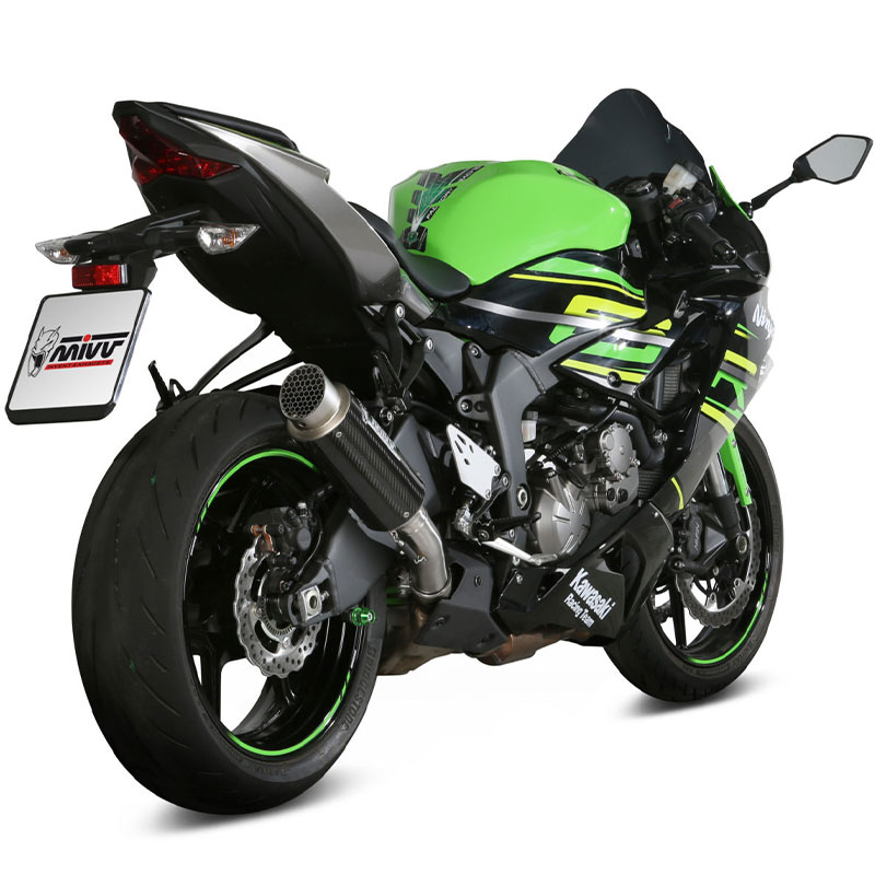 escape mivv gppro carbono kawasaki zx-6 r 636 19-20