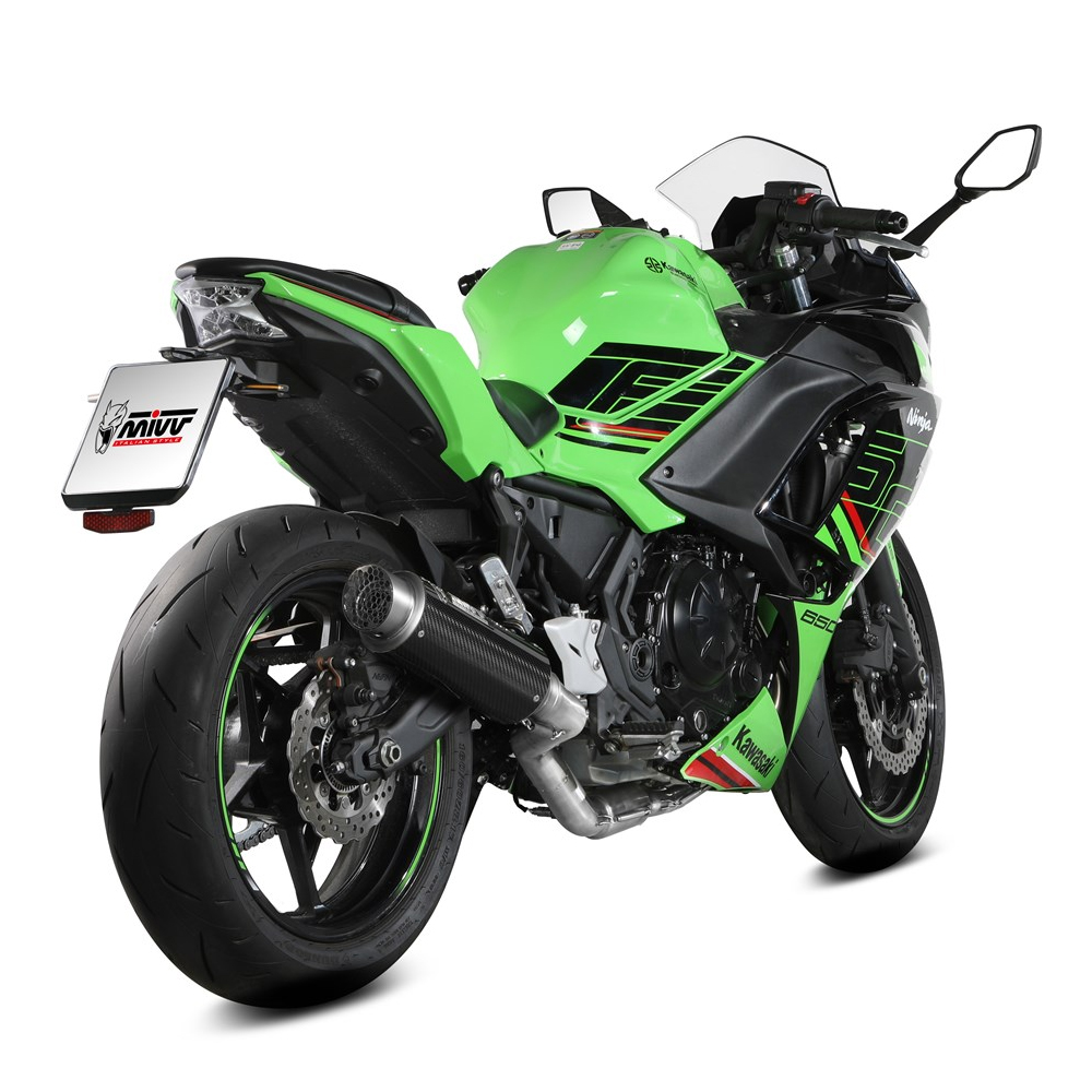 Escape completo Mivv GP PRO carbono Kawasaki Ninja/Z 650 24+
