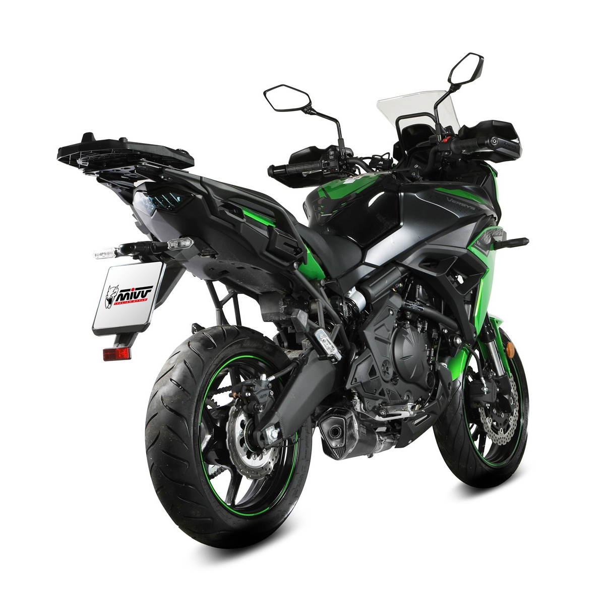 Escape completo Mivv DELTA RACE acero negro Kawasaki Versys 650 24+