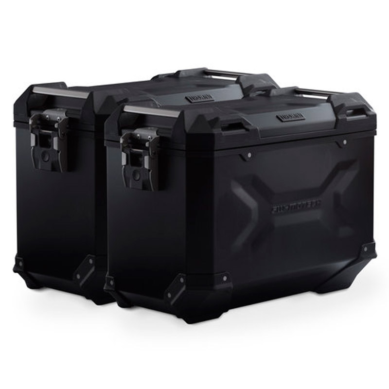 Maletas con soportes SwMotech TRAX ADV Honda VFR1200X Crosstourer 11- Negro Pareja 45 litros