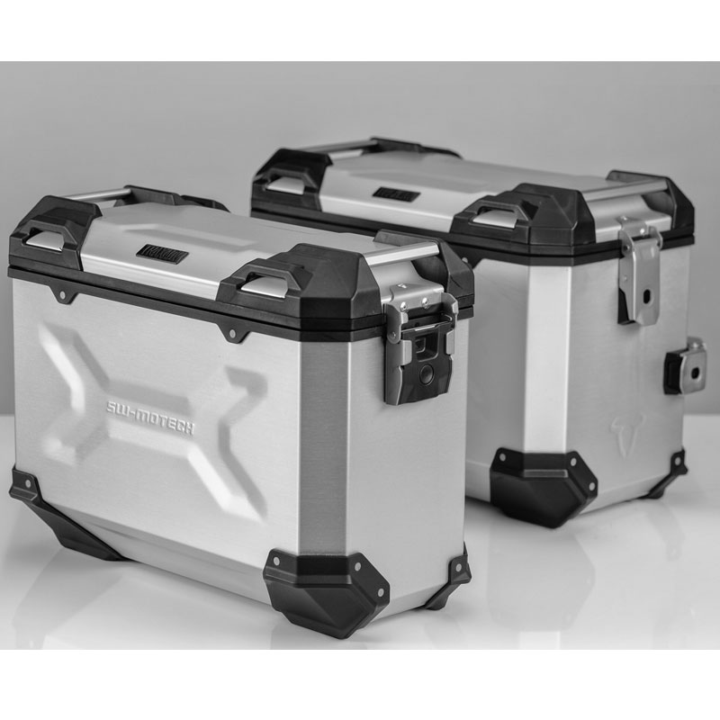 Maletas con soportes SwMotech TRAX ADV BMW R1200GS Adventure 06-13 Aluminio  | Nilmoto