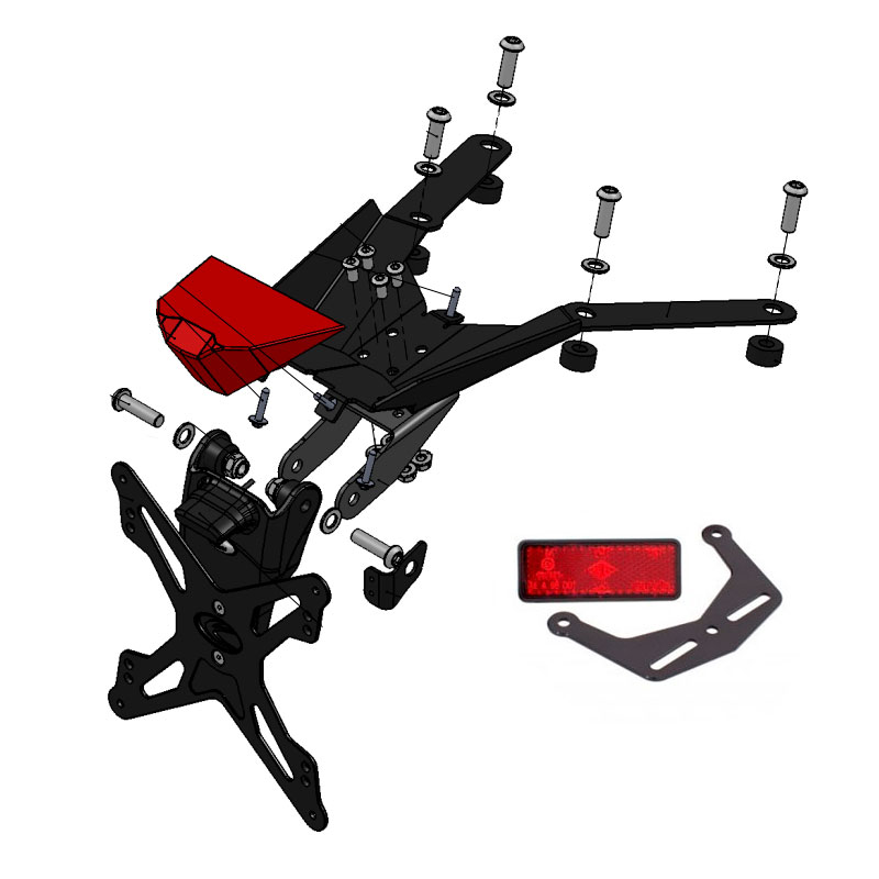 Portamatriculas Evotech KTM 690 SMC-Enduro-R
