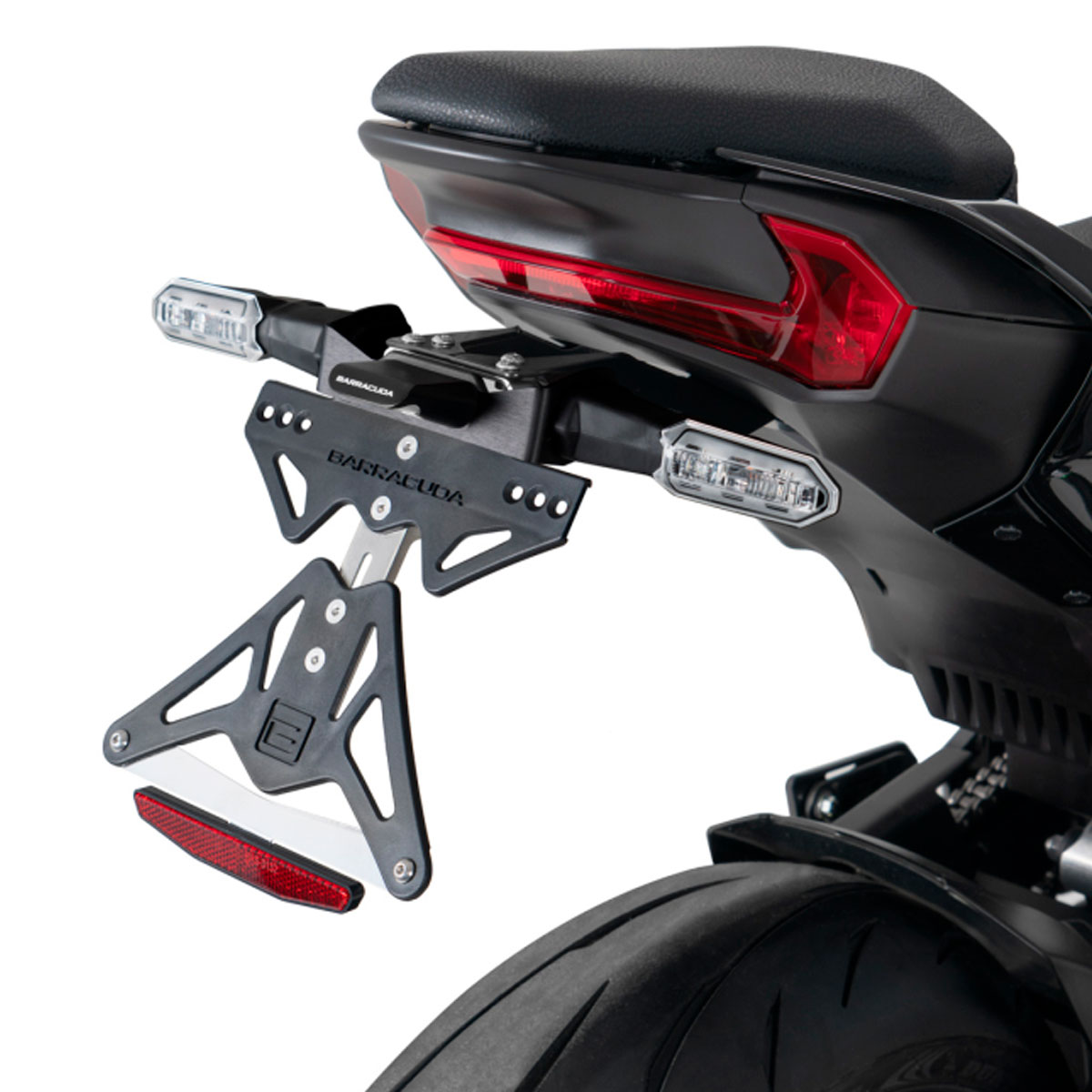 Portamatriculas Barracuda para Kawasaki Z900 25+ Intermitentes Originales