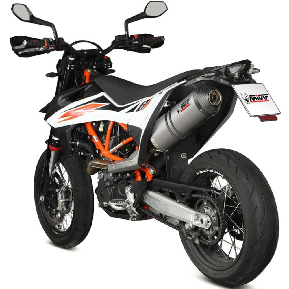 escape mivv oval titanio copa carbono ktm 690 enduro-smc r 19-
