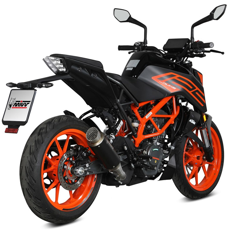 veneno Lleno cruzar Escape GP pro negro KTM Duke 125-390 21- | Nilmoto