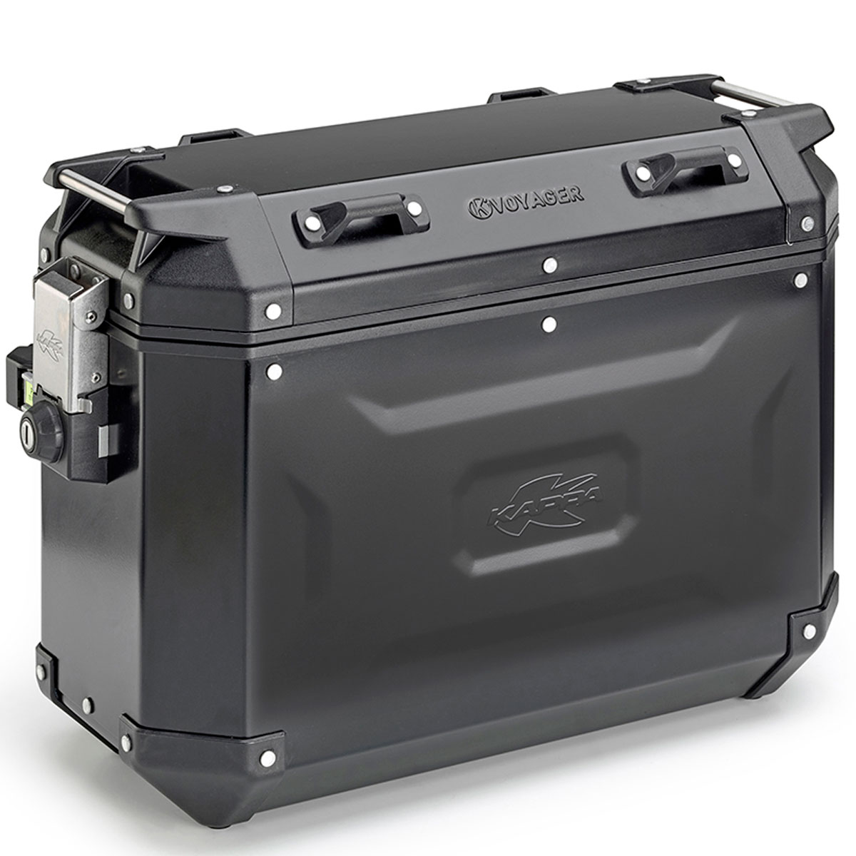 Maleta Kappa KVoyager 37 litros de aluminio Negro