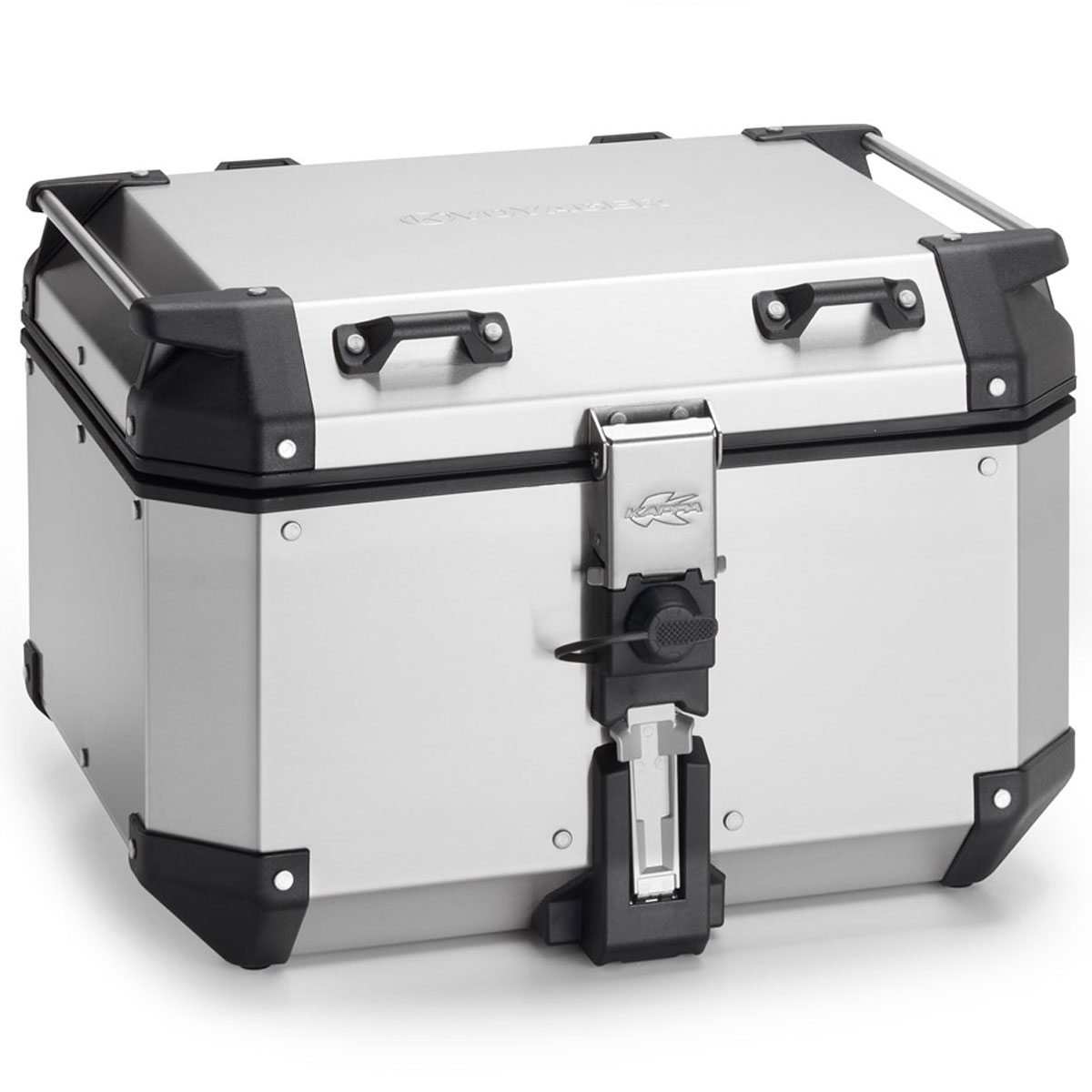 Baul de aluminio Kappa KVoyager 48L aluminio natural