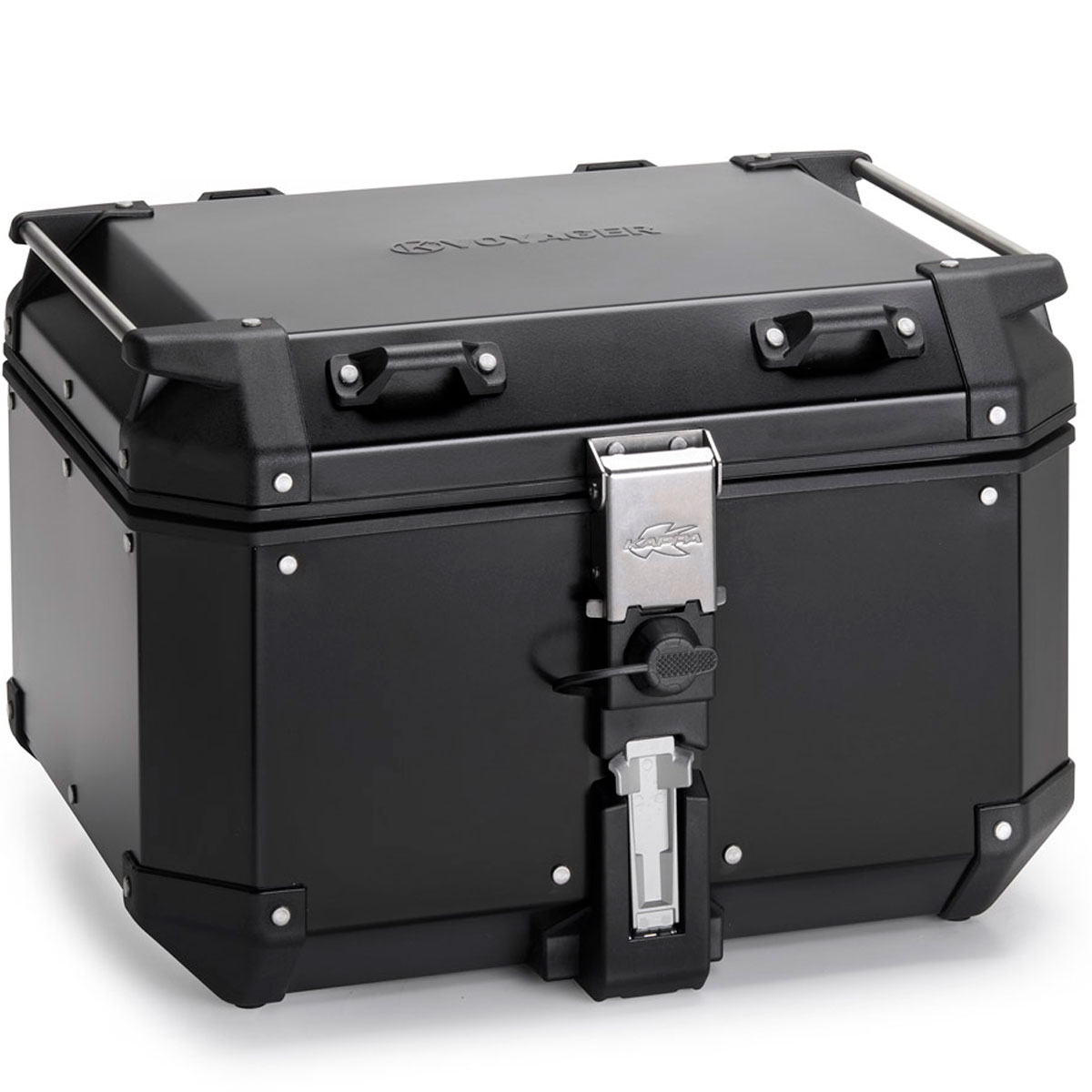 Baul de aluminio Kappa KVoyager 48L aluminio negro