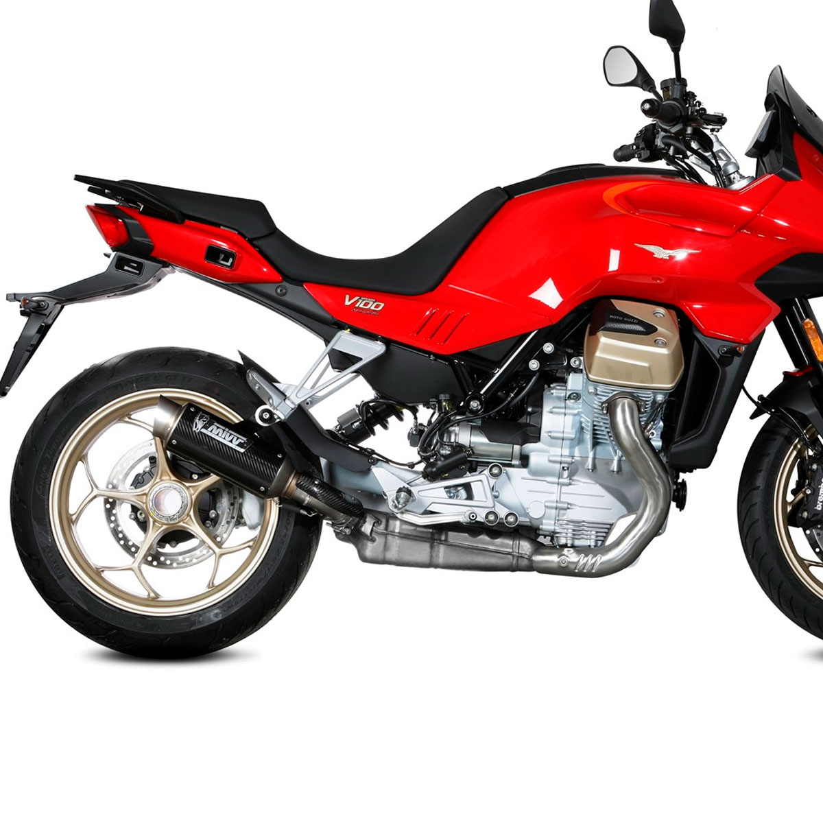 Escape GP Pro carbono Moto Guzzi V100 Mandello 22+