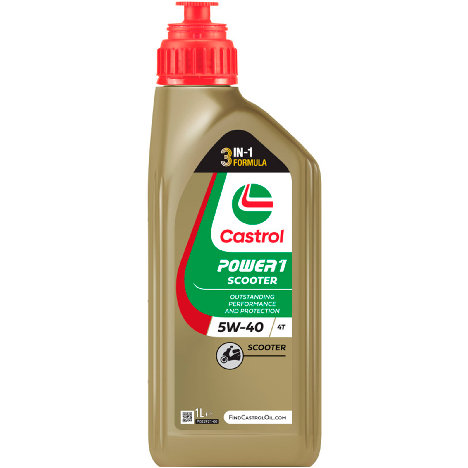 Aceite Castrol Power1 5w40 4T 1 litro Scooter