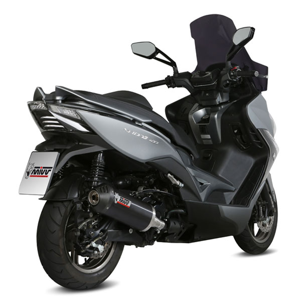 escape mivv oval negro Kymco Xciting 400i 13-18