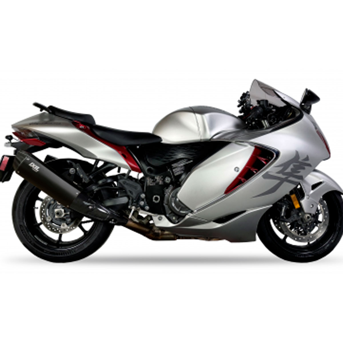 Escape derecho acero negro Ixil V4B Suzuki GSX1300R HAYABUSA 21+