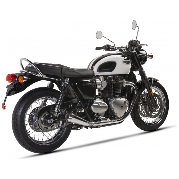 Escape izquierdo Ixil OVC Triumph Bonneville T120 16+ / T100 / Black 18-20