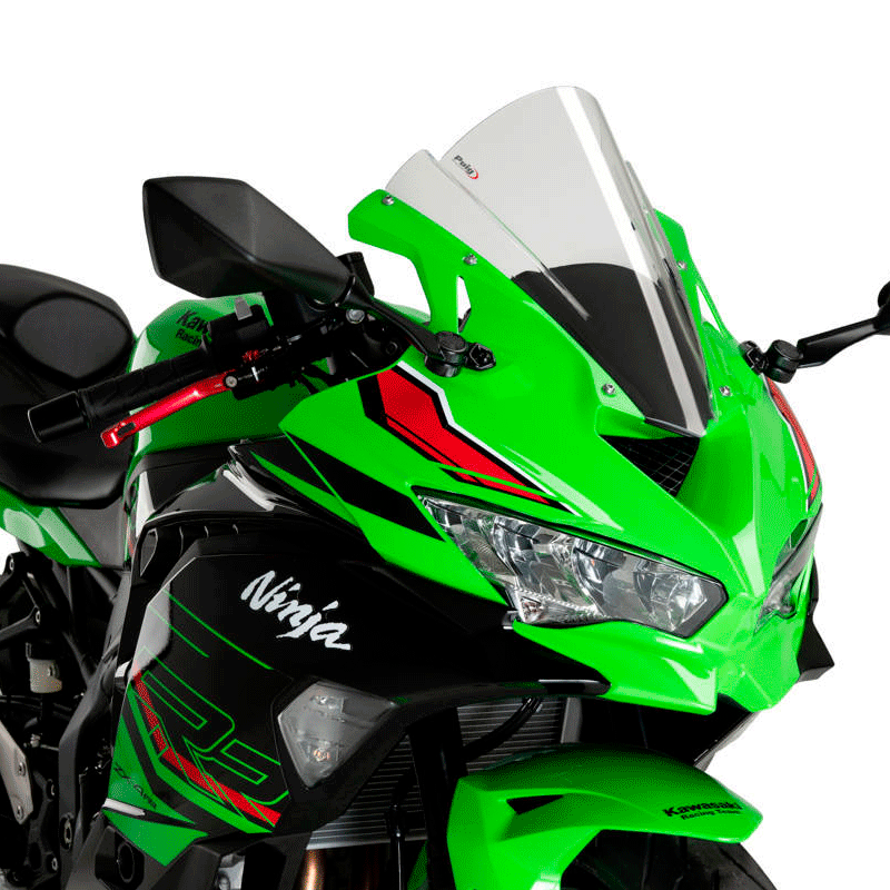 Puig Racing Windschutzscheibe Für Kawasaki ZZR1400 06-14 - Transparent/Rauch