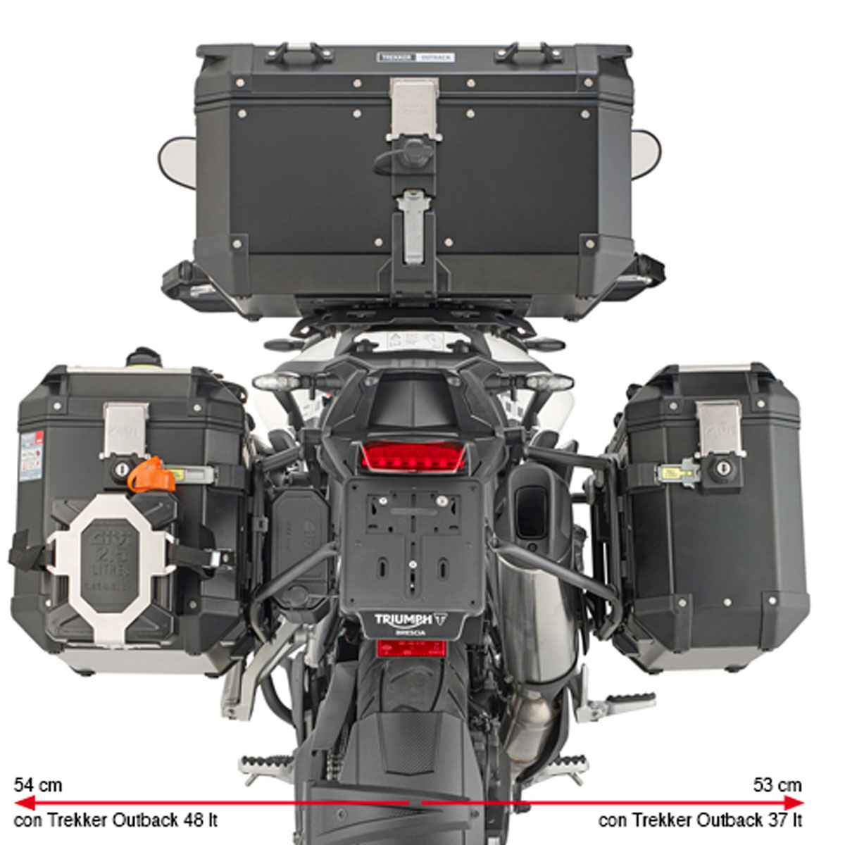 Portamaletas lateral monokey camside CFMoto 800MT-X 25+