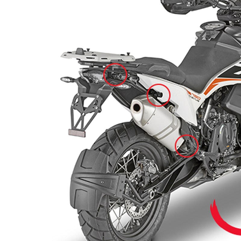 Soporte lateral maletas KTM 790-890 ADV | Nilmoto