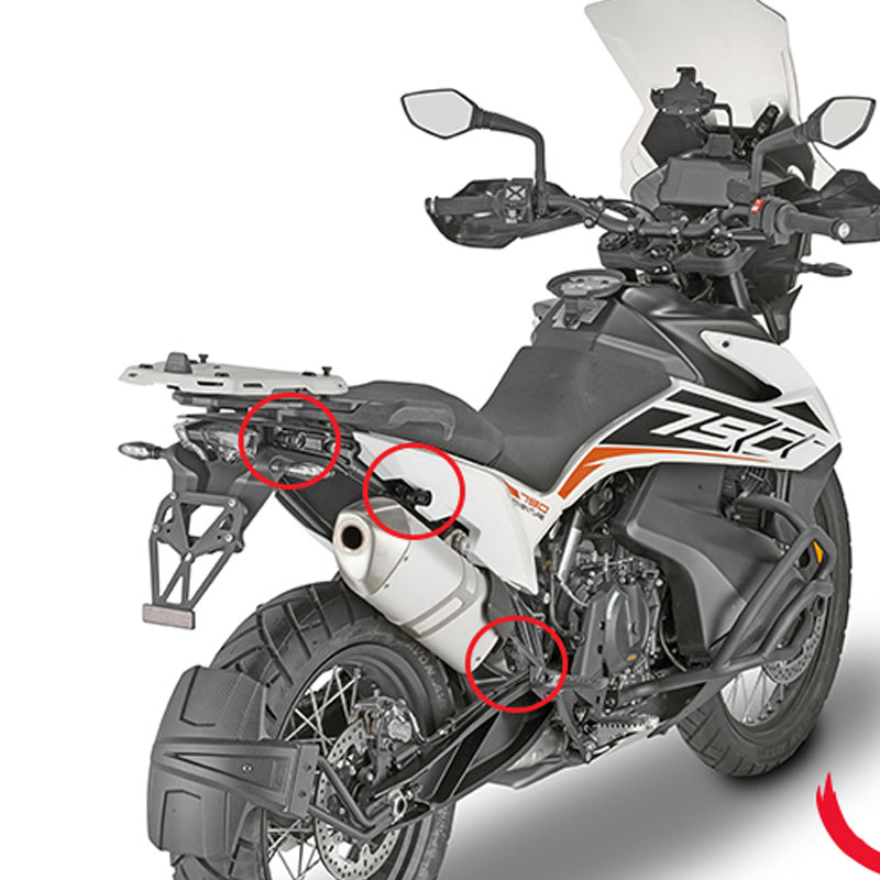 Portamaletas lateral one-fit KTM 790-890 Adv Nilmoto