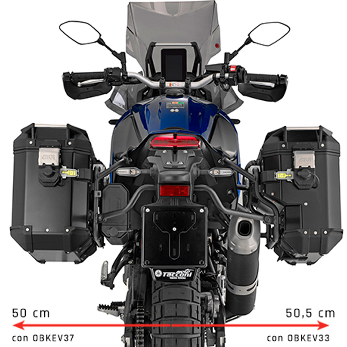 Portamaletas con hueco para escape Yamaha Tenere 700 19-24