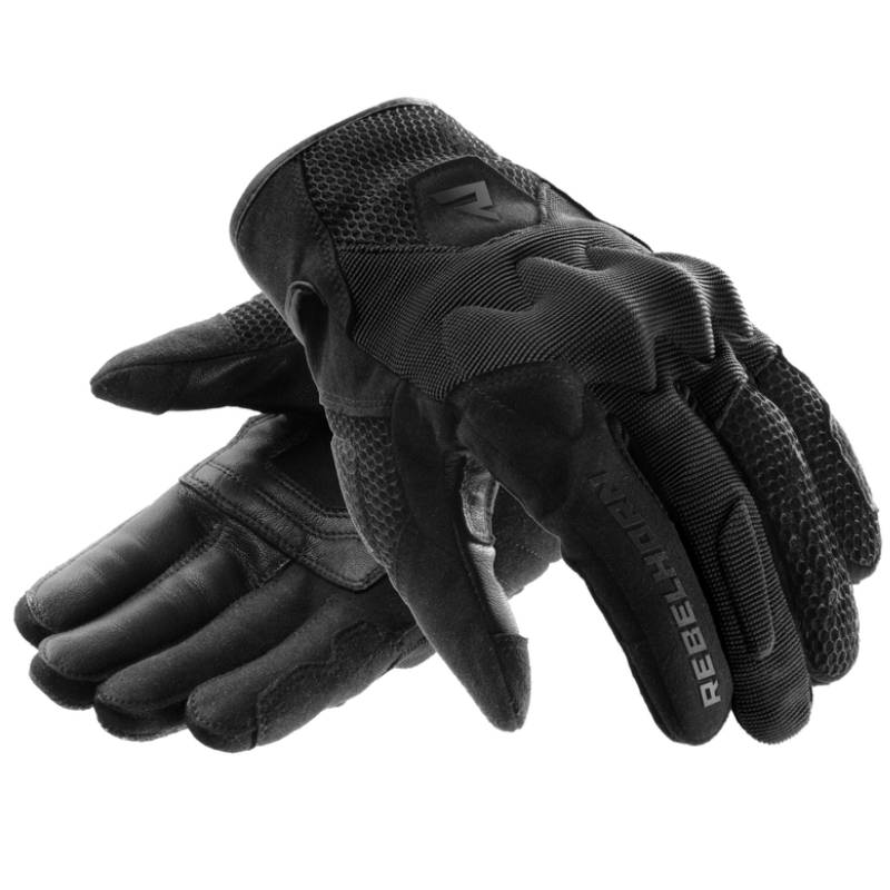 Guantes de moto Rebelhorn Core Negros