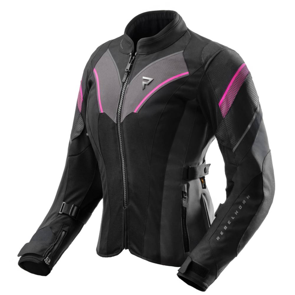 Chaqueta Rebelhorn Hiflow V Mujer Negro-Rosa Talla 5XL