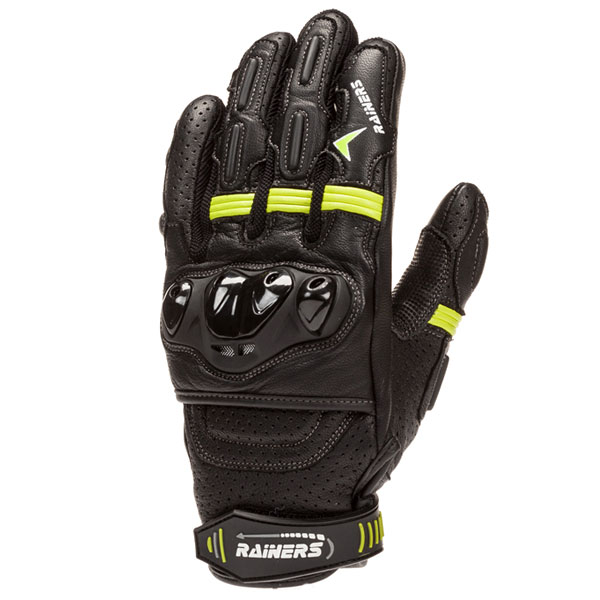 Guantes moto de verano Rainers modelo ROAD antideslizantes Fluor Talla 2XL