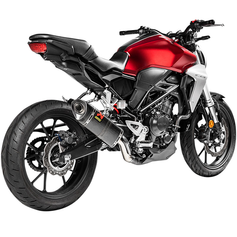 Escape Akrapovic Slip-On carbono Honda CB300R 18-20