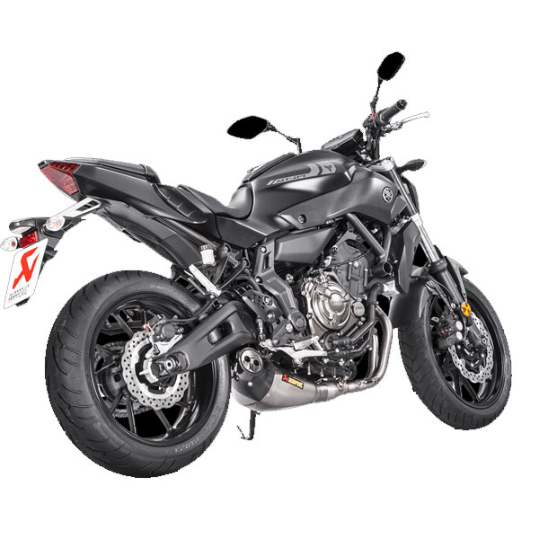 Escape titanio Yamaha MT07 ,XSR700; Tracer 700 hasta 2020