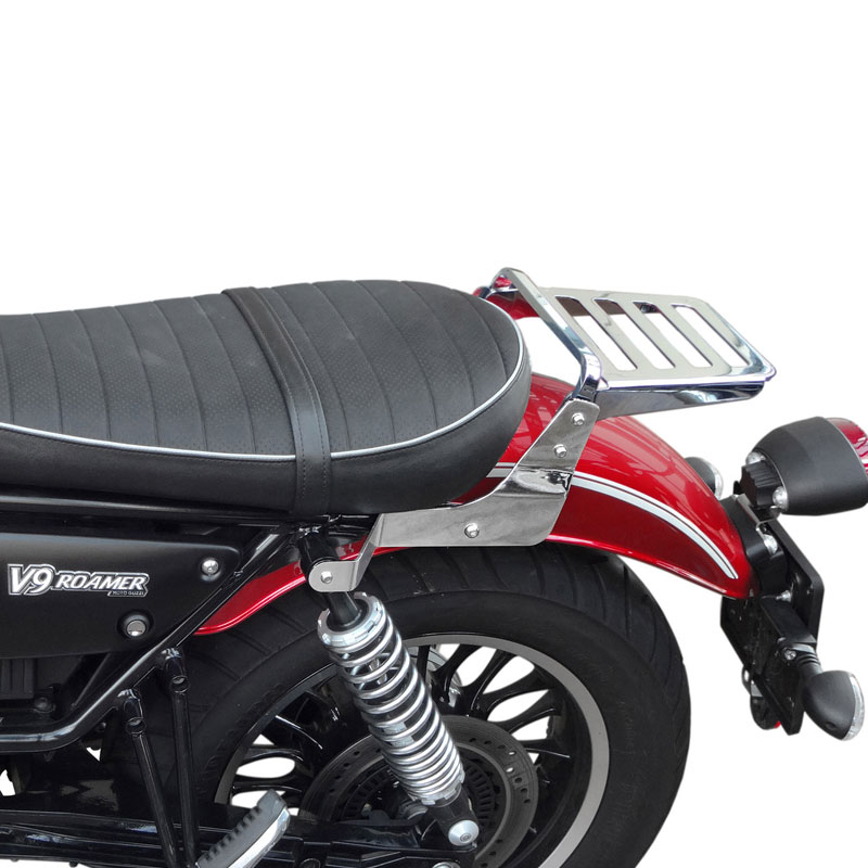 SPAAN Portaequipajes Moto Guzzi V9 Bobber-Roamer 16-17 Parrilla Negra Standar