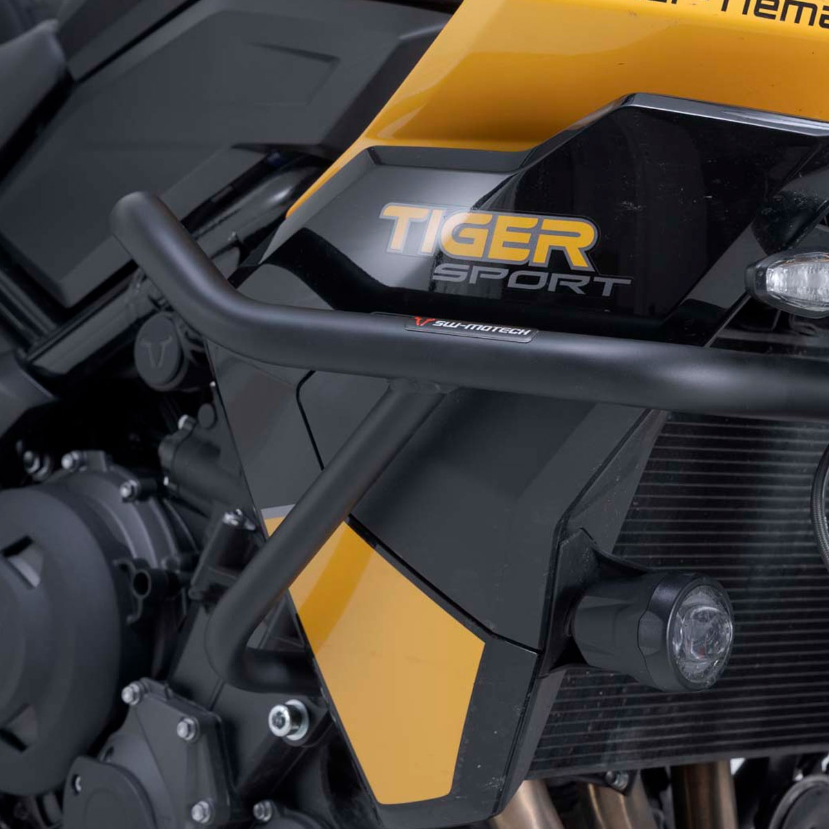 Defensa motor SWMotech negro Triumph Tiger 800 Sport 24+