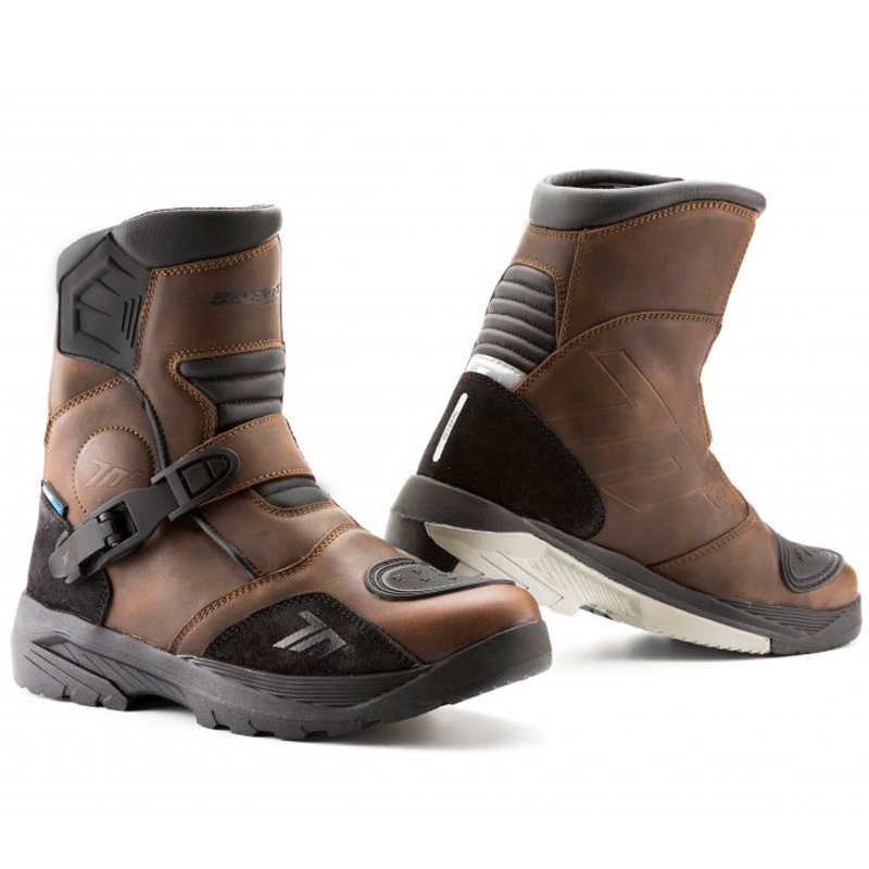 Botas de Moto Unisex de Media Caña Adventure Marrones Seventy