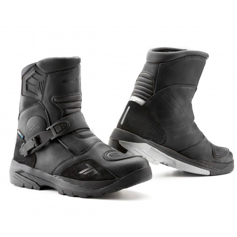 terraza Crónica Atravesar Botas de Moto Unisex de Media Caña Adventure Negras Seventy | Nilmoto