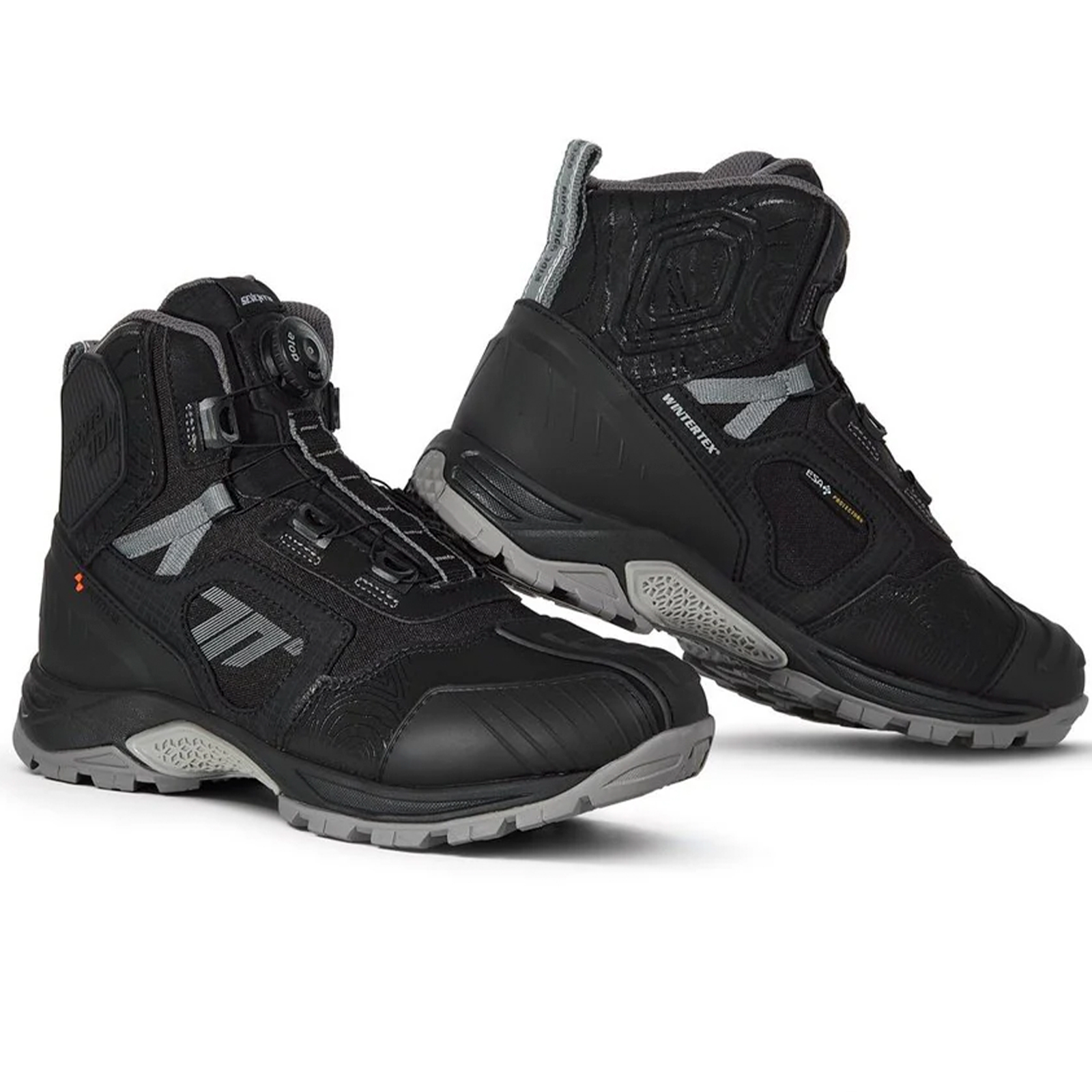 Botas Moto Stelvio baja negro-gris Seventy