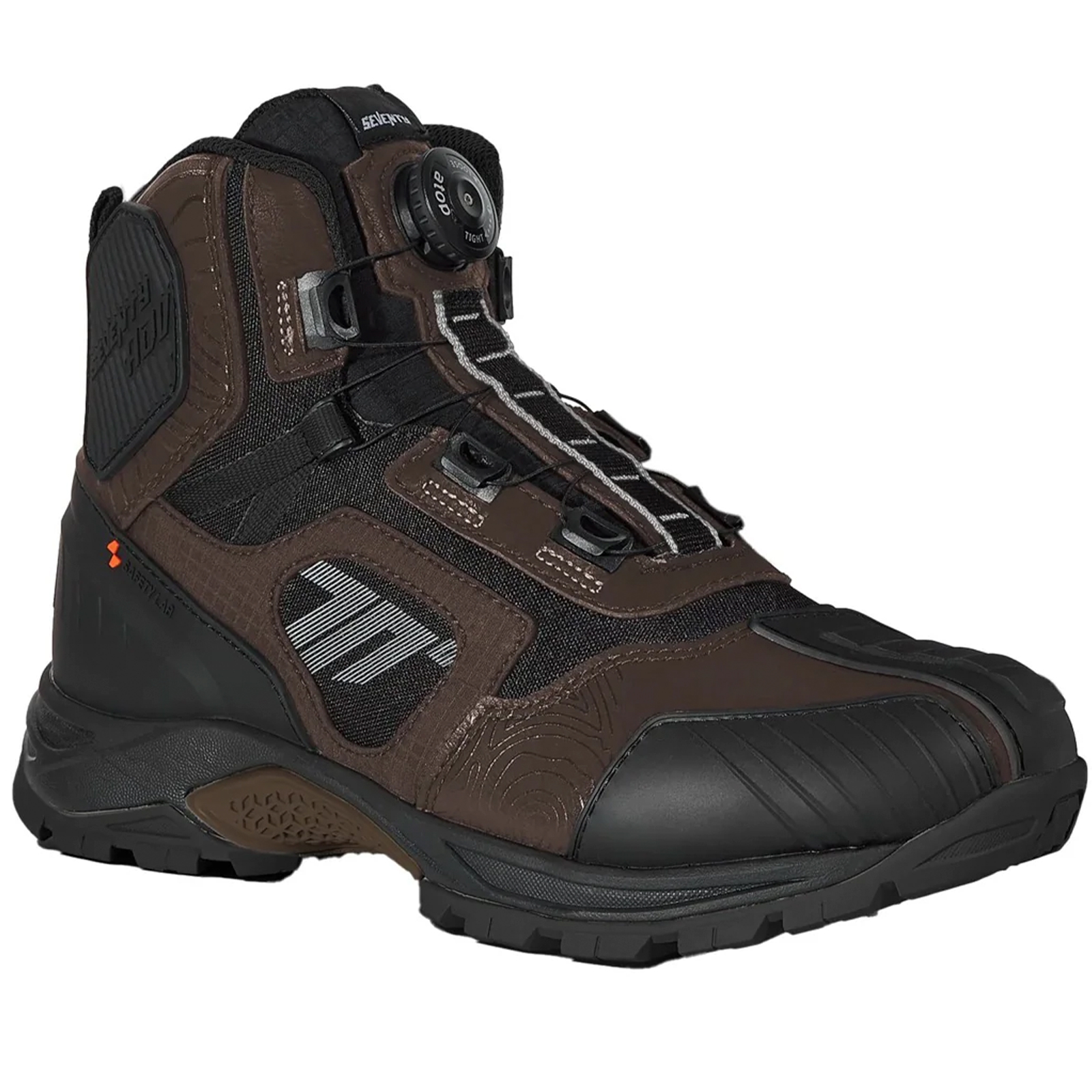 Botas Moto Stelvio baja negro-marrón Seventy T45