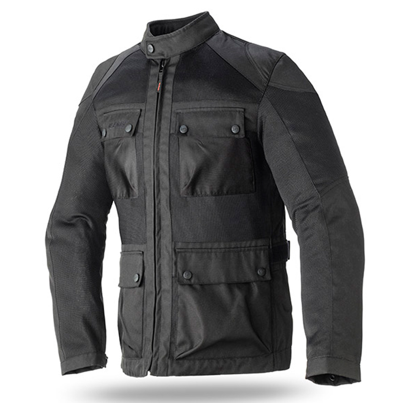 Chaqueta Moto Urban Verano Hombre Negro Nilmoto