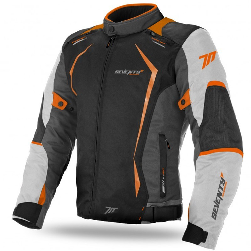 Moto Racing Hombre Negra-Gris-Naranja Invierno | Nilmoto