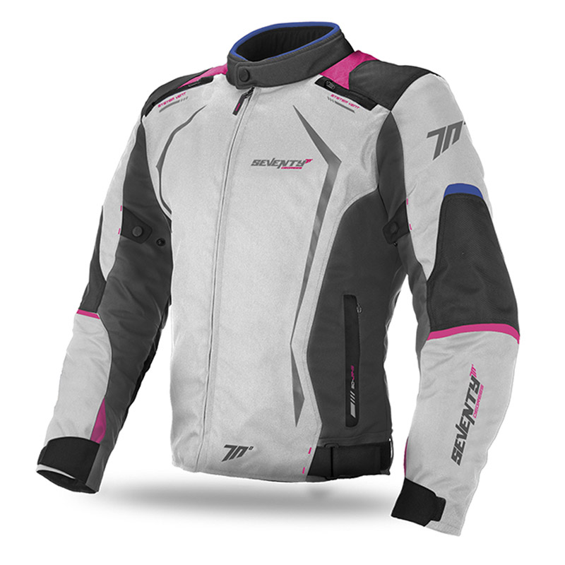 Moto Mujer Racing Blanco-Rosa-Azul De Invierno | Nilmoto