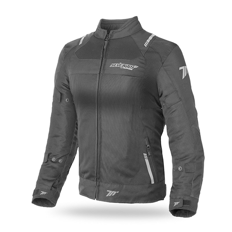 Chaqueta moto mujer verano JR54 negro | Nilmoto