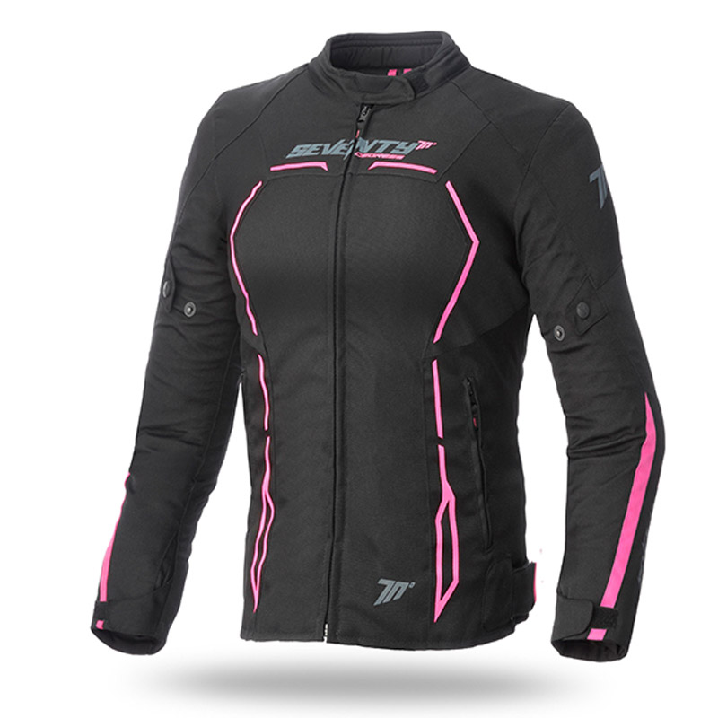 Chaqueta Moto Mujer invierno JR67 negrorosa Nilmoto