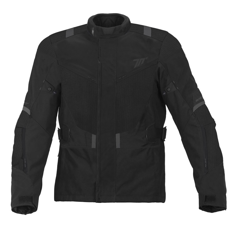 Chaqueta Seventy SD-JR47 Negro Gris Amarillo Motomania