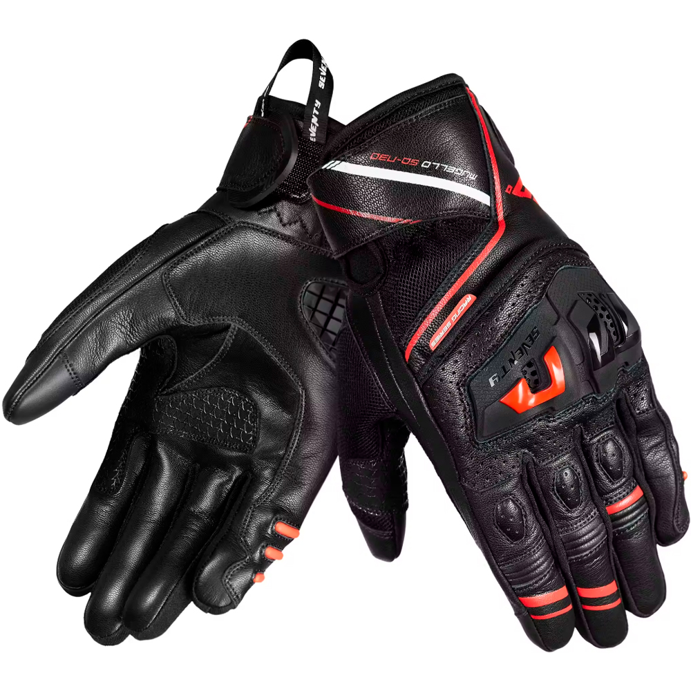 Guantes SD-N30 Mugello negro rojo