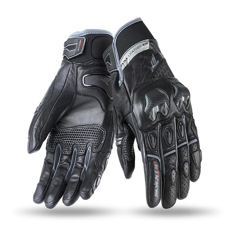 Guantes Moto Naked Seventy Negro-Gris |