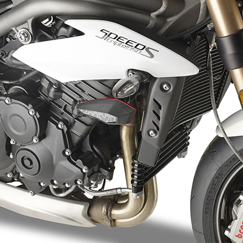 Kit especifico de Givi para el montaje de Sliders Triumph Speed Triple