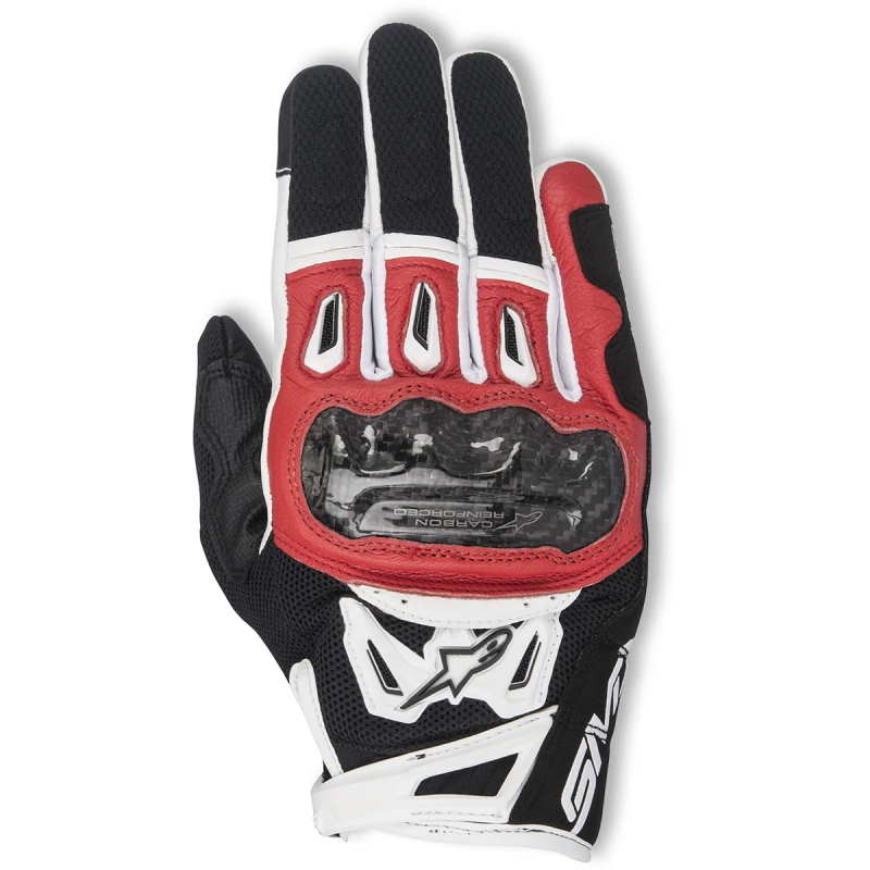 Guantes SMX-2 air carbon V2 Alpinestars negro-rojo