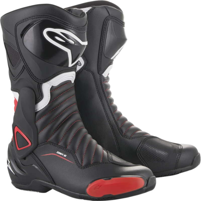 Botas Alpinestars SMX-6 V2 Negras-Rojas | Nilmoto