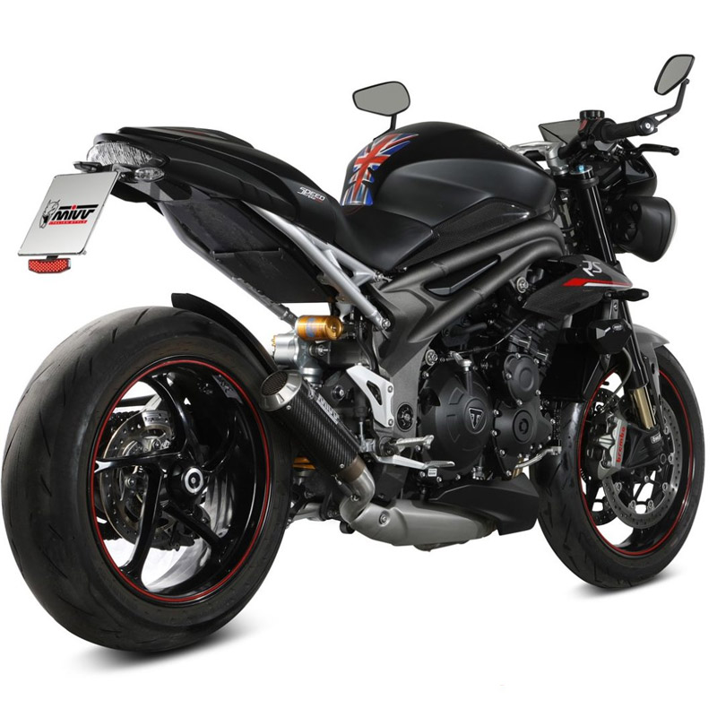 Escape MK3 carbono Triumph Speed Triple R-RS 18-20