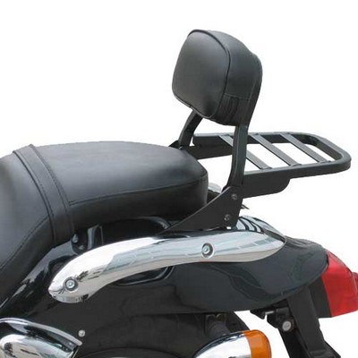 SPAAN Respaldo con porta color negro-KYMCO ZING II 125 DARKSIDE